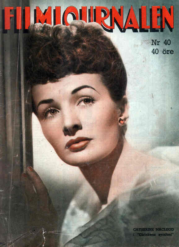 FILMJOURNALEN magazine side cover Issue 40  1947