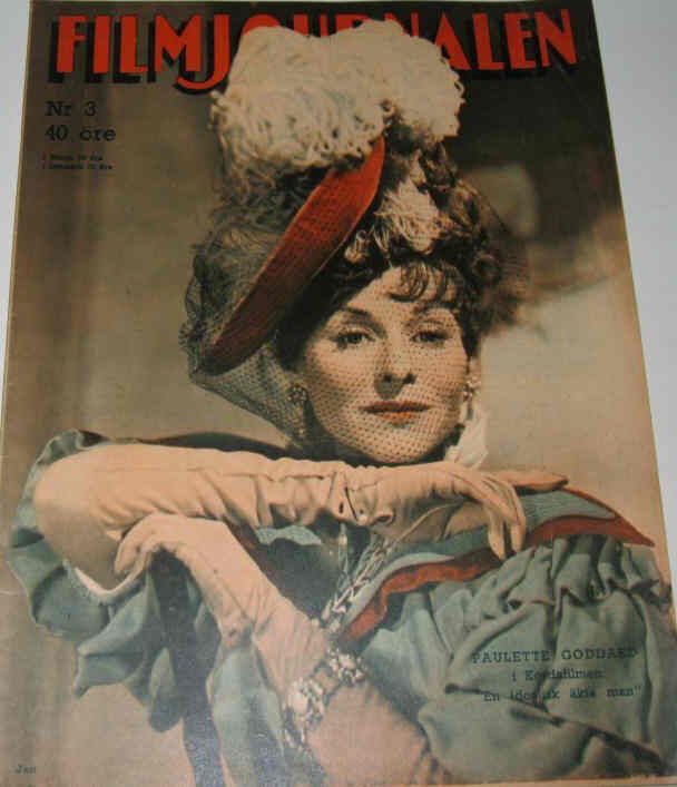 FILMJOURNALEN magazine side cover Issue 3  1948
