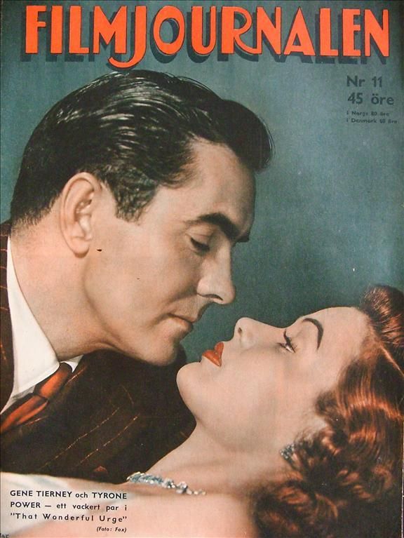 FILMJOURNALEN magazine side cover Issue 11  1949