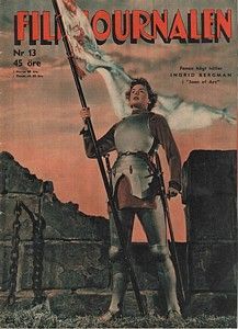 FILMJOURNALEN magazine side cover Issue 13  1949