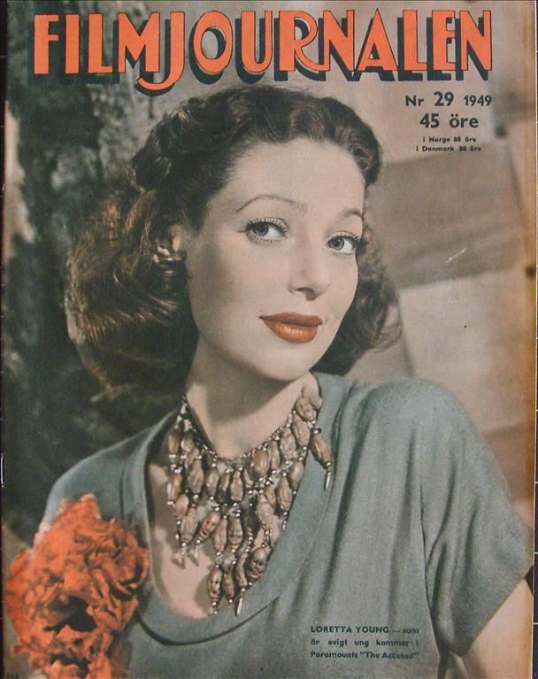 FILMJOURNALEN magazine side cover Issue 29  1949