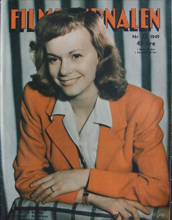 FILMJOURNALEN magazine side cover Issue 33  1949