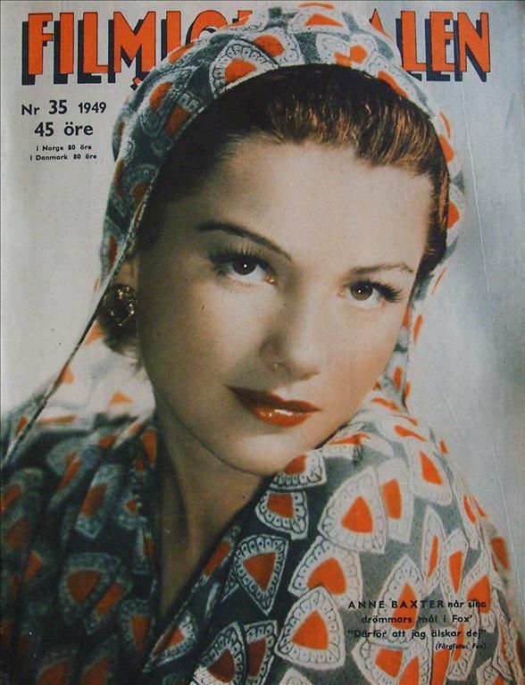 FILMJOURNALEN magazine side cover Issue 35  1949