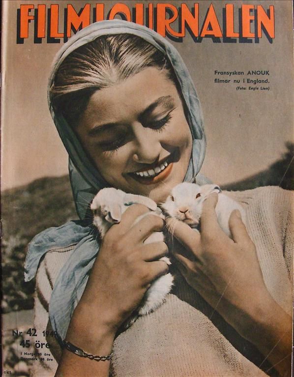 FILMJOURNALEN magazine side cover Issue 42  1949