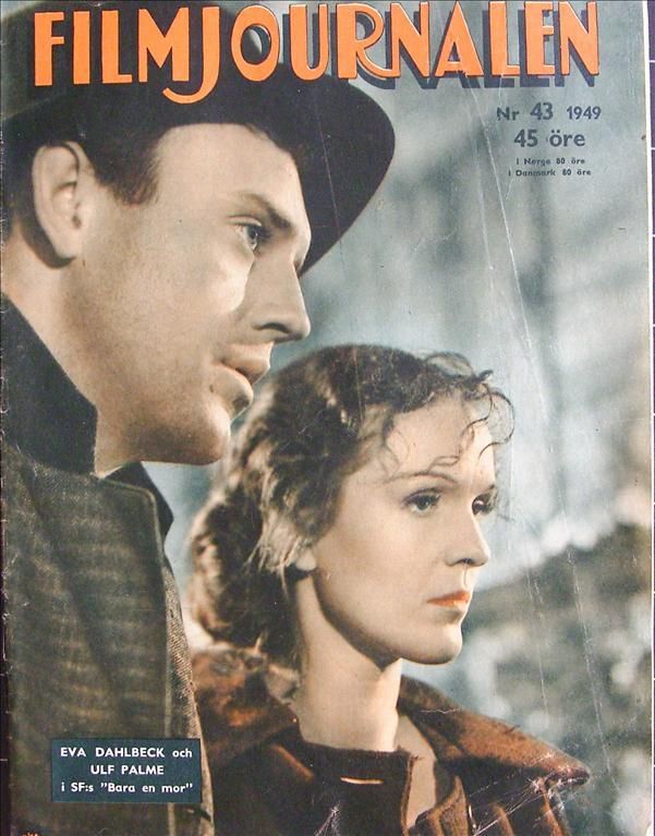 FILMJOURNALEN magazine side cover Issue 43  1949