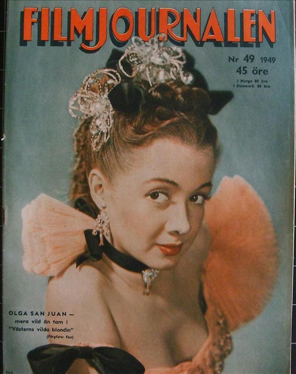 FILMJOURNALEN magazine side cover Issue 49  1949
