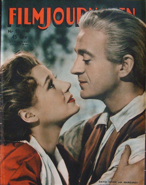 FILMJOURNALEN magazine side cover Issue 18  1949