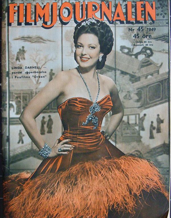 FILMJOURNALEN magazine side cover Issue 45  1949