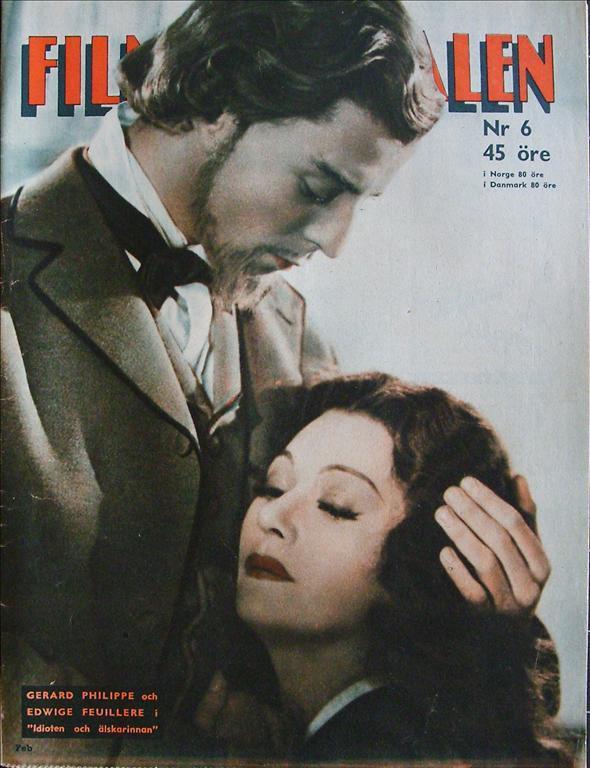 FILMJOURNALEN magazine side cover Issue 6  1949