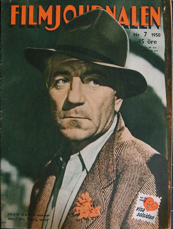 FILMJOURNALEN magazine side cover Issue 7  1950