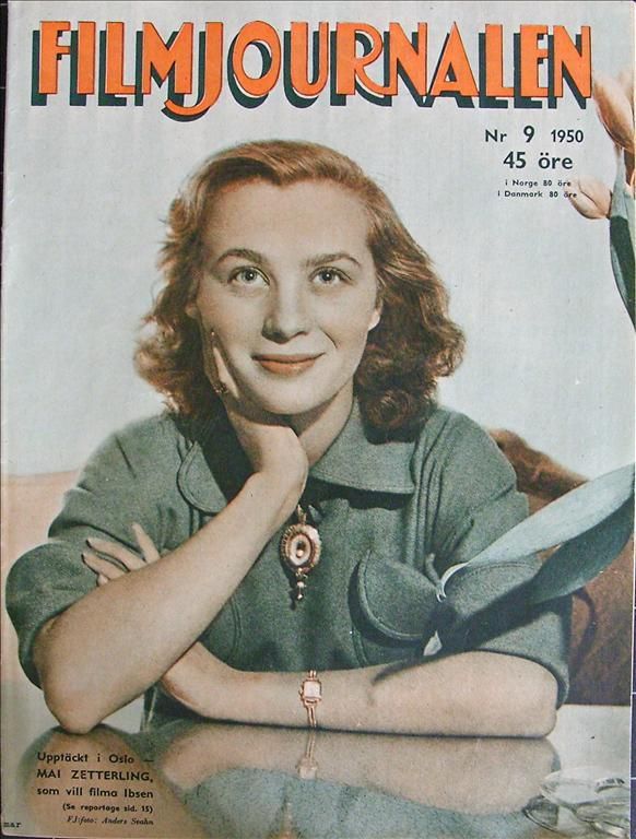 FILMJOURNALEN magazine side cover Issue 9  1950