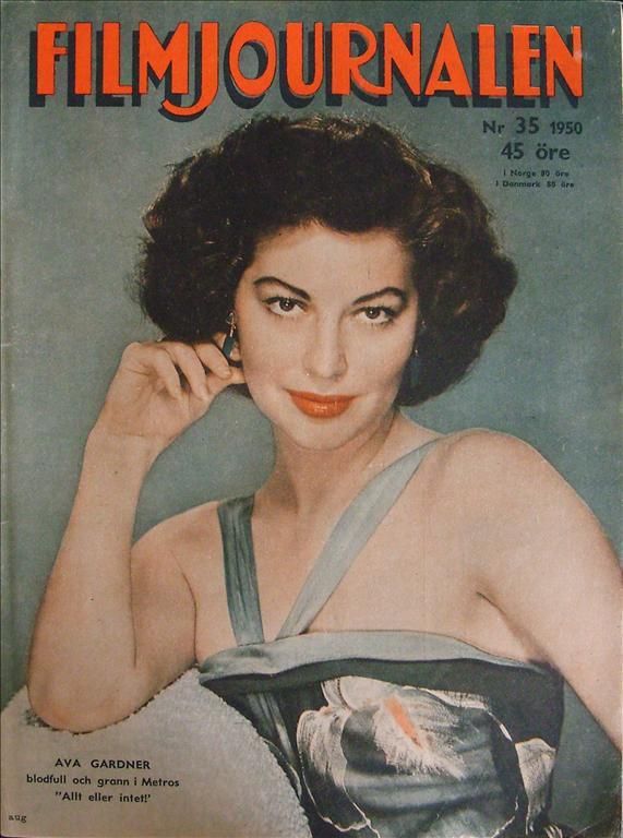 FILMJOURNALEN magazine side cover Issue 35  1950