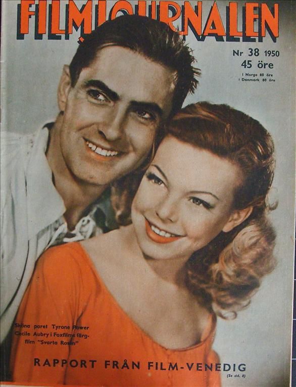 FILMJOURNALEN magazine side cover Issue 38  1950