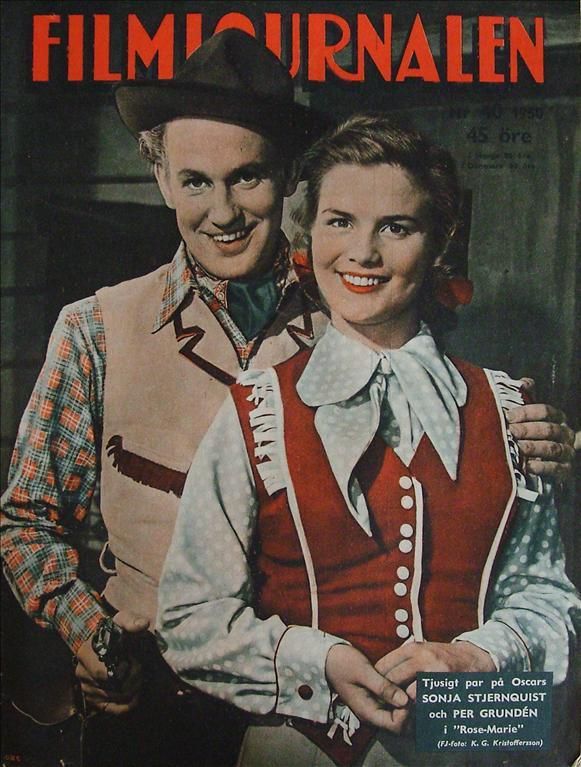 FILMJOURNALEN magazine side cover Issue 40  1950