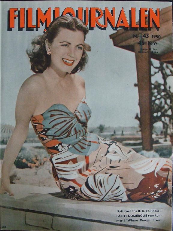 FILMJOURNALEN magazine side cover Issue 43  1950