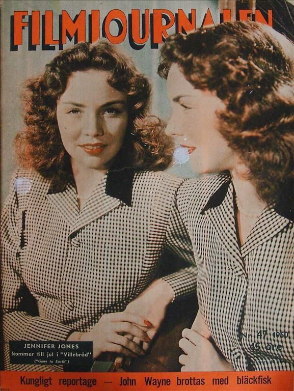 FILMJOURNALEN magazine side cover Issue 47  1950