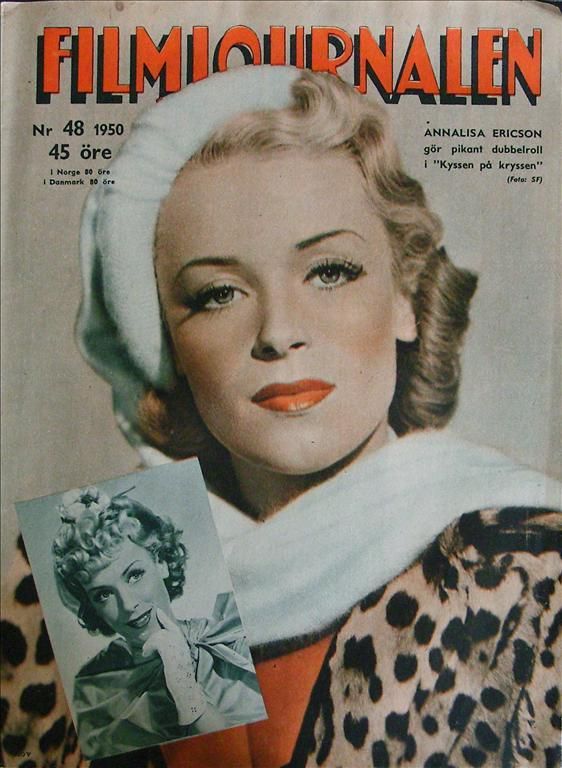 FILMJOURNALEN magazine side cover Issue 48  1950