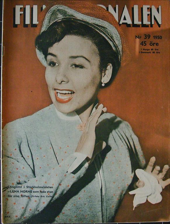 FILMJOURNALEN magazine side cover Issue 39  1950