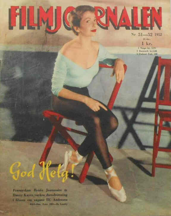 FILMJOURNALEN magazine side cover Issue 51-52  1952