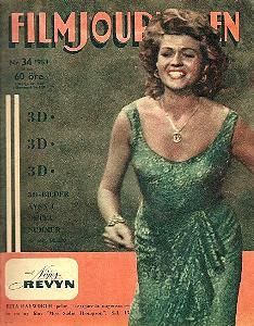 FILMJOURNALEN magazine side cover Issue 34  1953