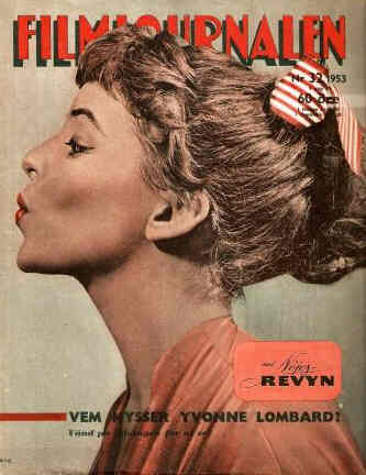 FILMJOURNALEN magazine side cover Issue 32  1953
