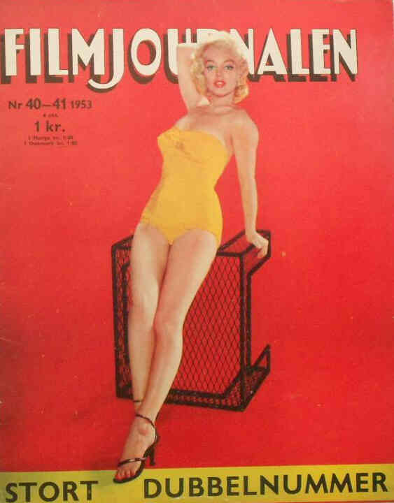 FILMJOURNALEN magazine side cover Issue 40-41  1953