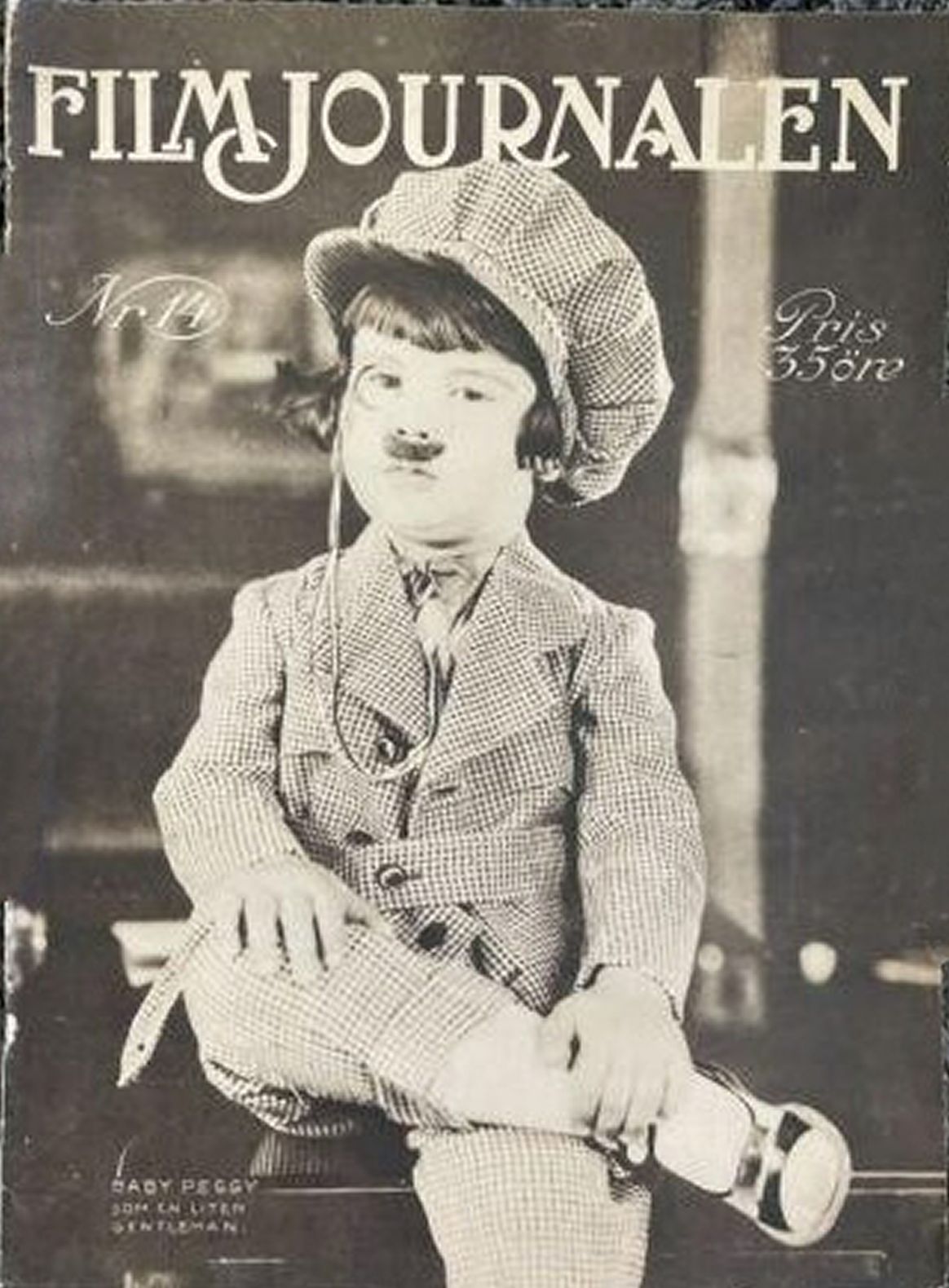 FILMJOURNALEN magazine side cover Issue 14 8 April 1923