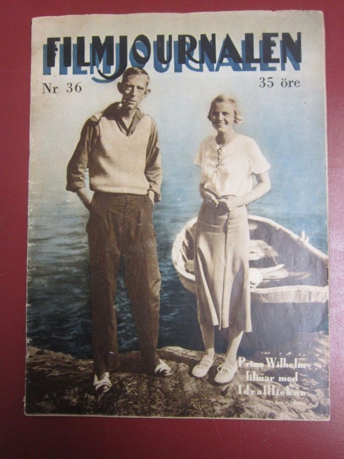 FILMJOURNALEN magazine side cover Issue 36  1933