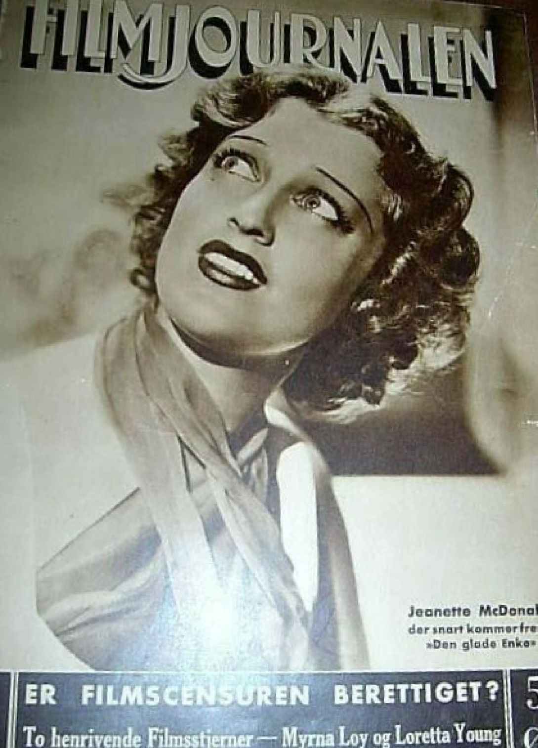 FILMJOURNALEN magazine side cover Issue 12 24 March 1935