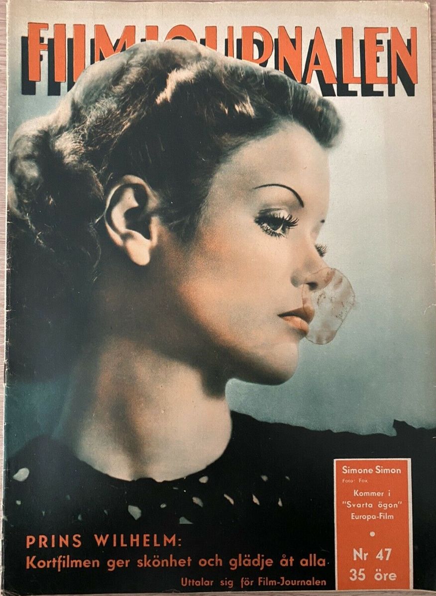 FILMJOURNALEN magazine side cover Issue 47 24 November 1935