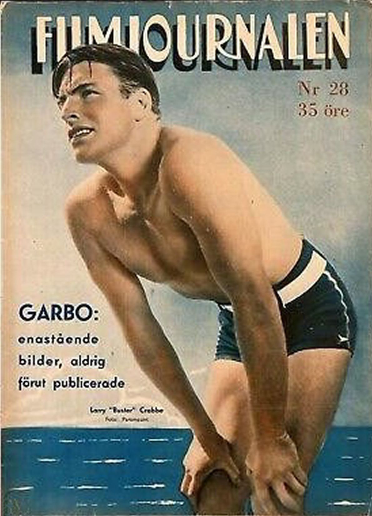 FILMJOURNALEN magazine side cover Issue 28   1935