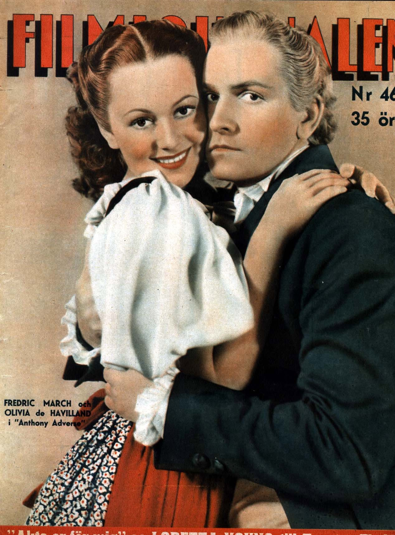 FILMJOURNALEN magazine side cover Issue 46  Vol 18 No  12 15 November 1936