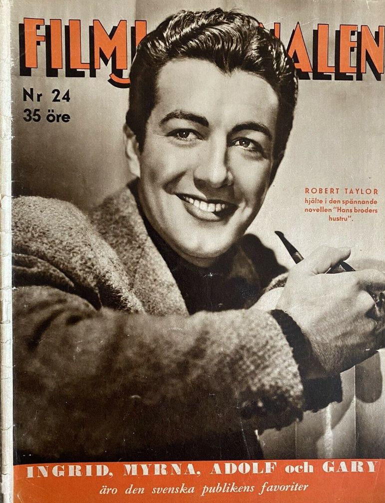 FILMJOURNALEN magazine side cover Issue 24 13 June 1937