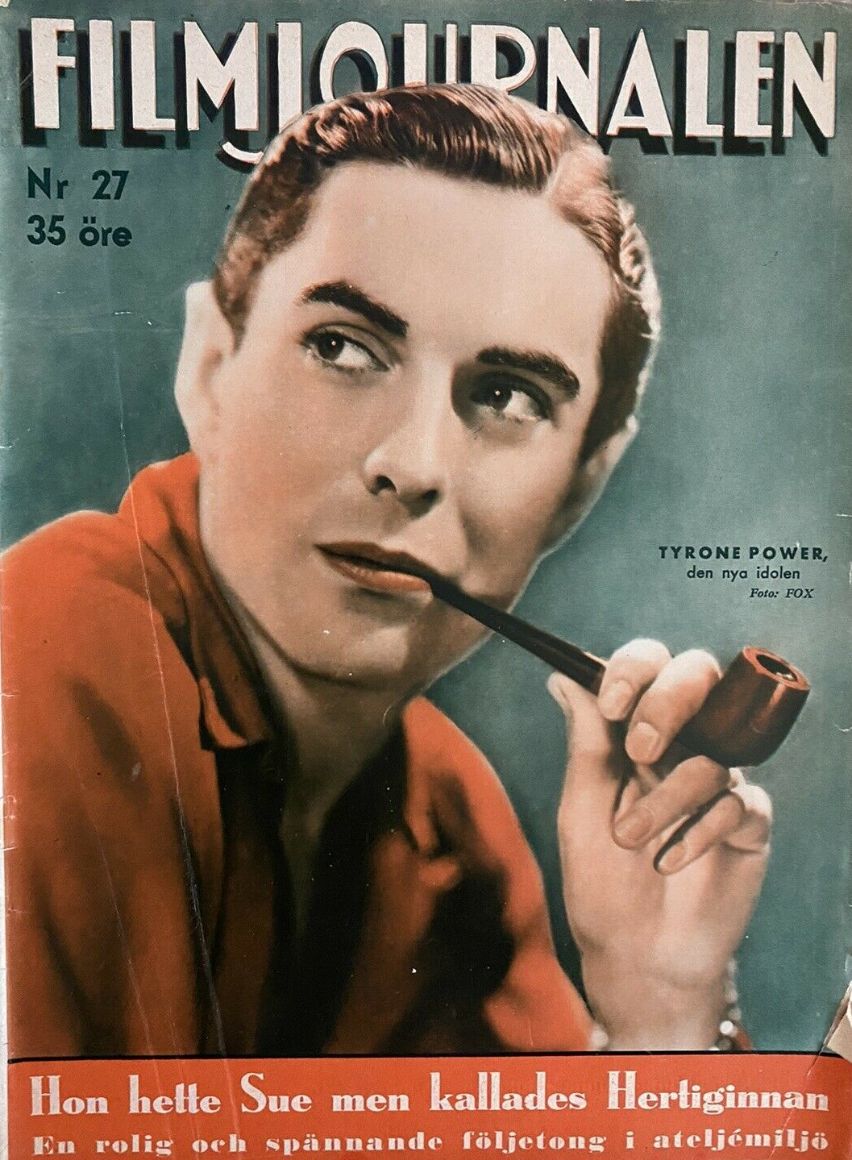 FILMJOURNALEN magazine side cover Issue 27 4 July 1937