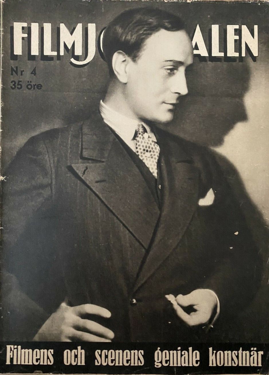 FILMJOURNALEN magazine side cover Issue 4 23 January 1938