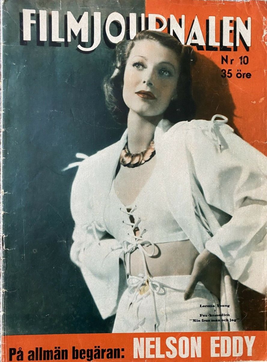 FILMJOURNALEN magazine side cover Issue 10 6 March 1938