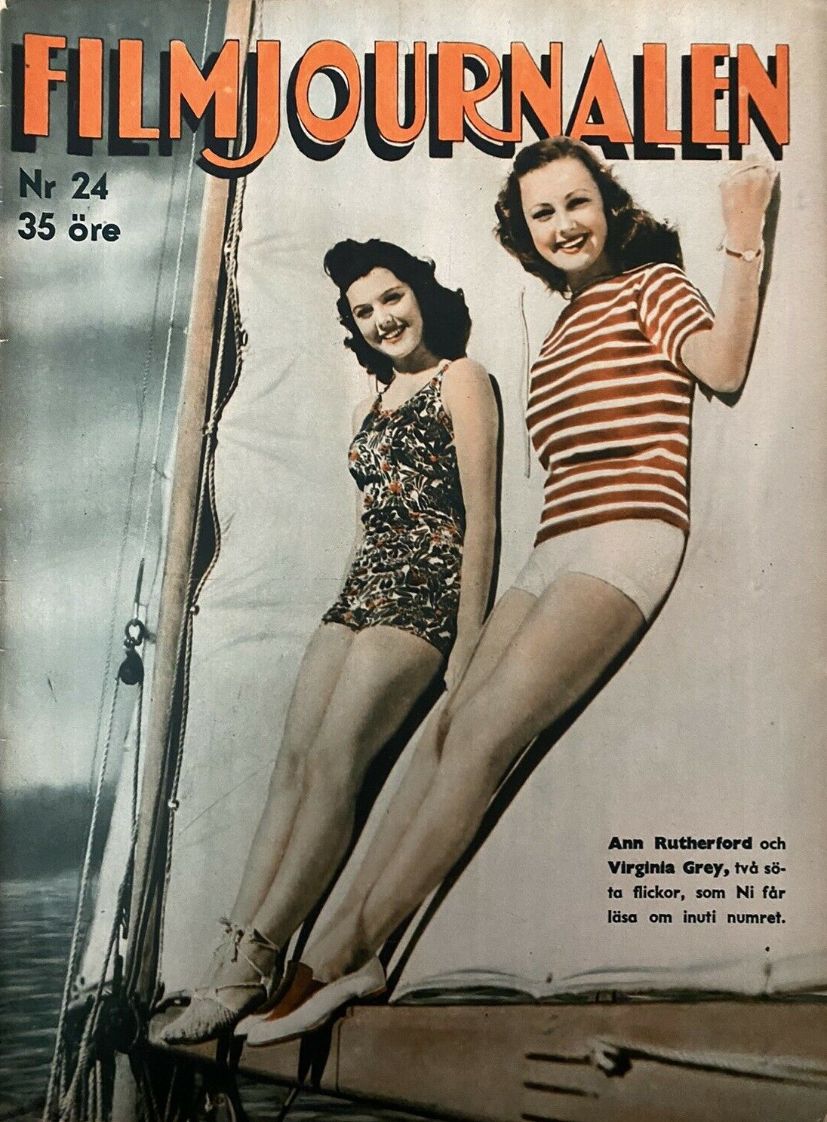 FILMJOURNALEN magazine side cover Issue 24 21 June 1939