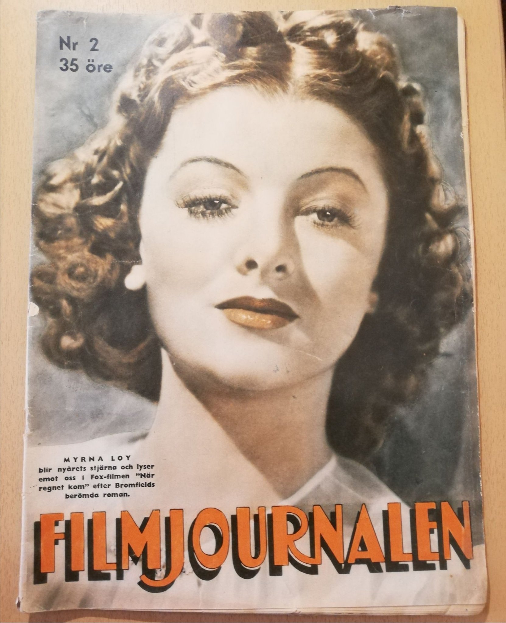 FILMJOURNALEN magazine side cover Issue 2   1940