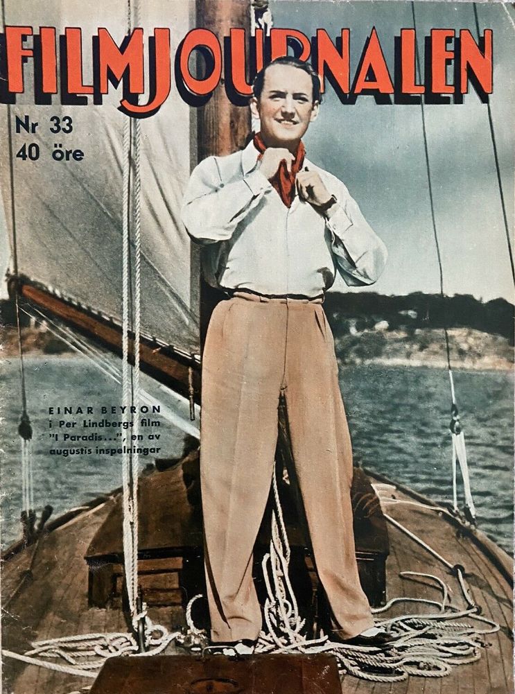 FILMJOURNALEN magazine side cover Issue 33 15 August 1941