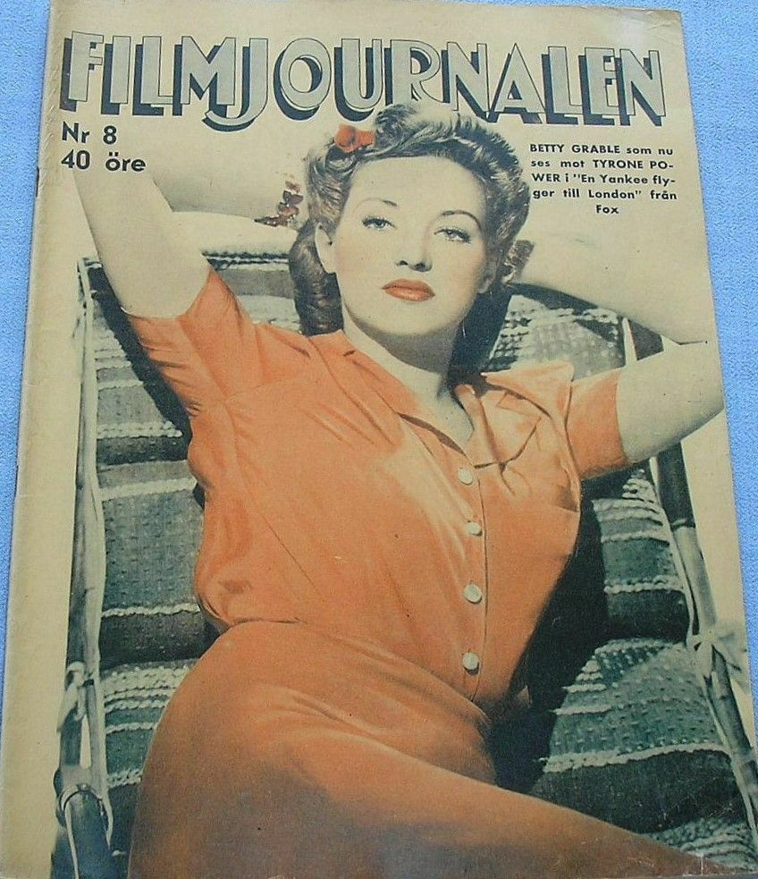 FILMJOURNALEN magazine side cover Issue 8 18 February 1942