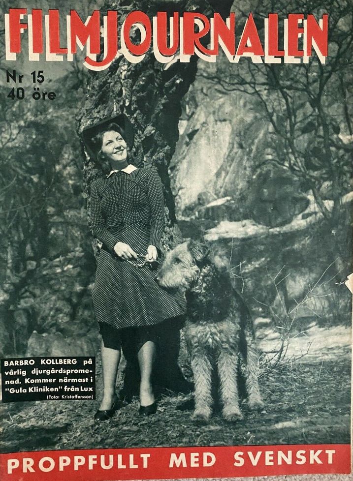 FILMJOURNALEN magazine side cover Issue 15 8 April 1942