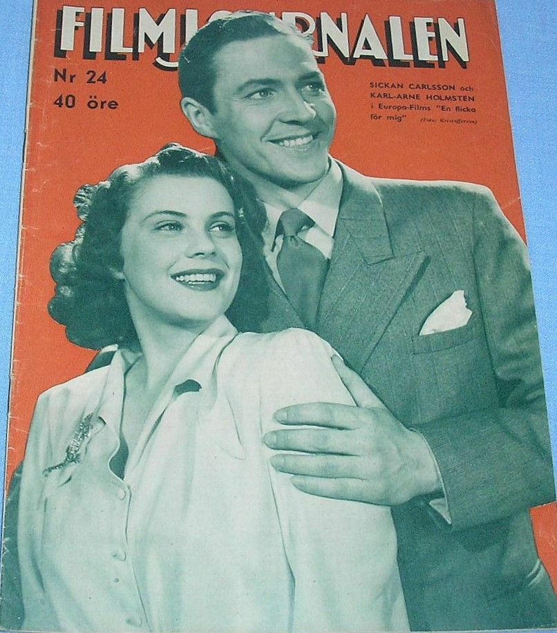 FILMJOURNALEN magazine side cover Issue 24 13 June 1942