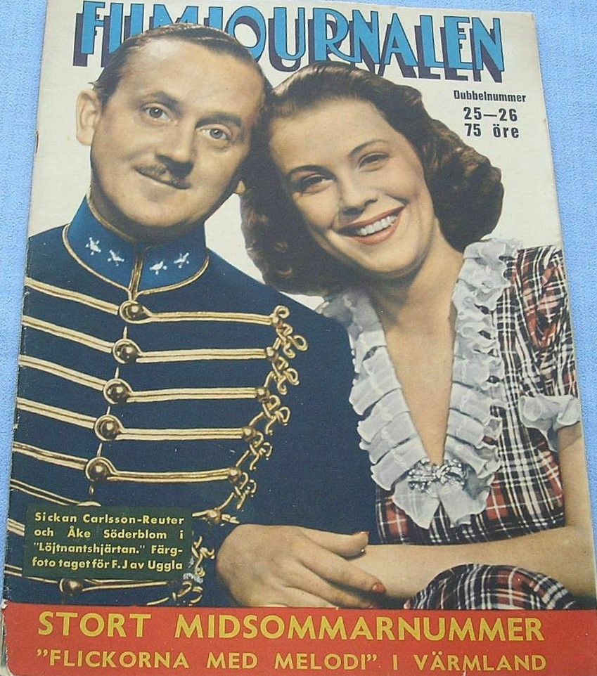 FILMJOURNALEN magazine side cover Issue 25-26 17 June 1942