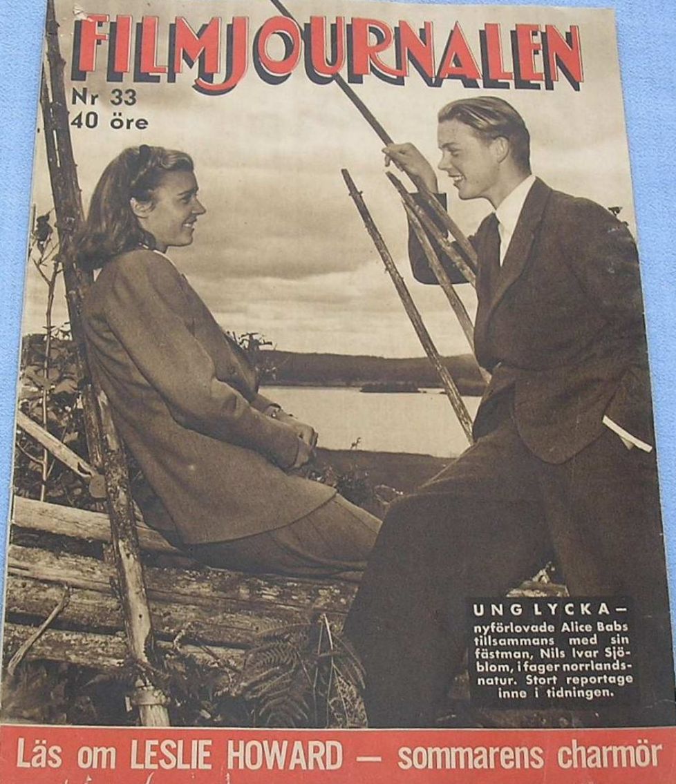 FILMJOURNALEN magazine side cover Issue 33 5 August 1942