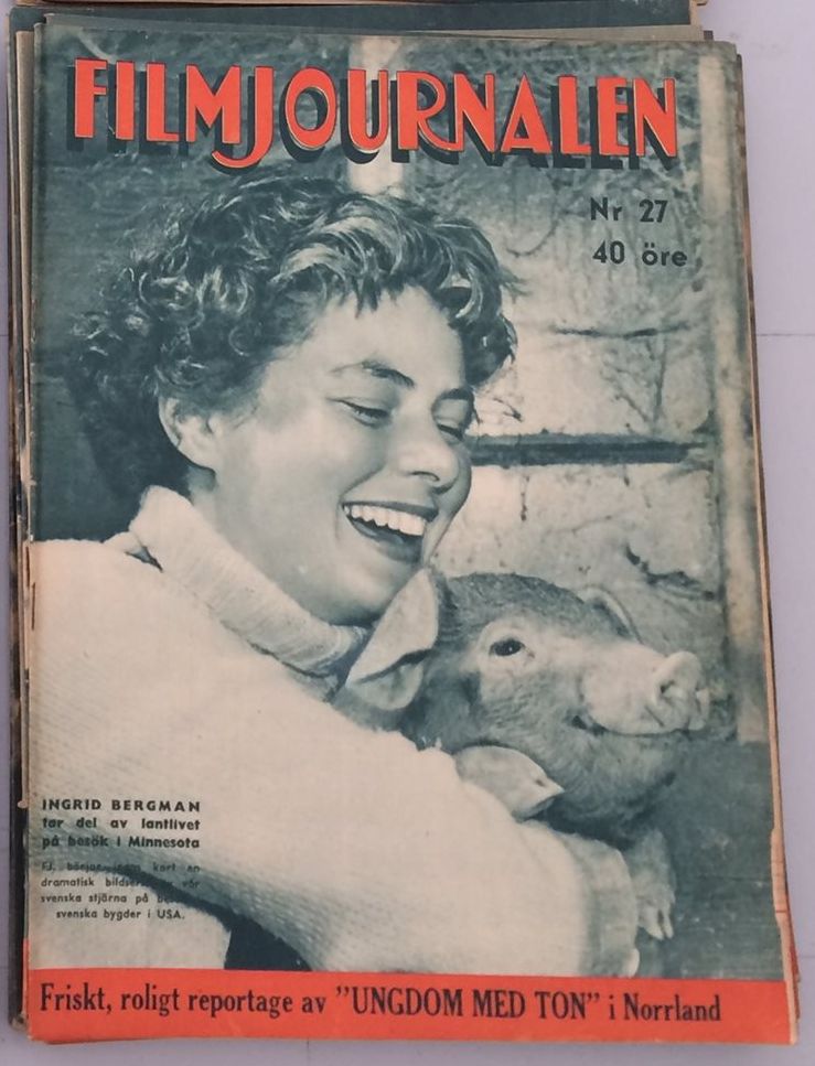 FILMJOURNALEN magazine side cover Issue 27   1943