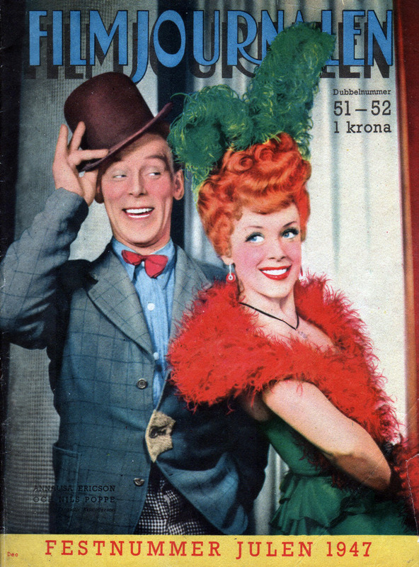 FILMJOURNALEN magazine side cover Issue 51-52   1947