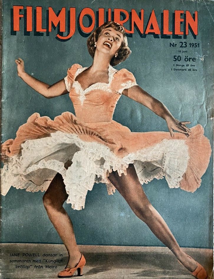 FILMJOURNALEN magazine side cover Issue 23 10 June 1951