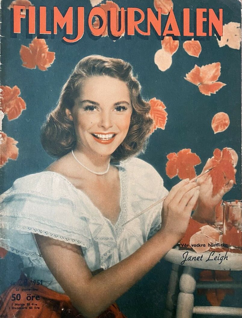 FILMJOURNALEN magazine side cover Issue 38 23 September 1951