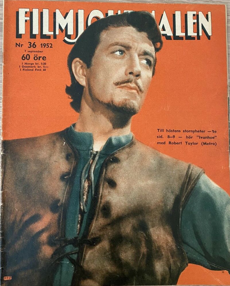 FILMJOURNALEN magazine side cover Issue 36 7 September 1952