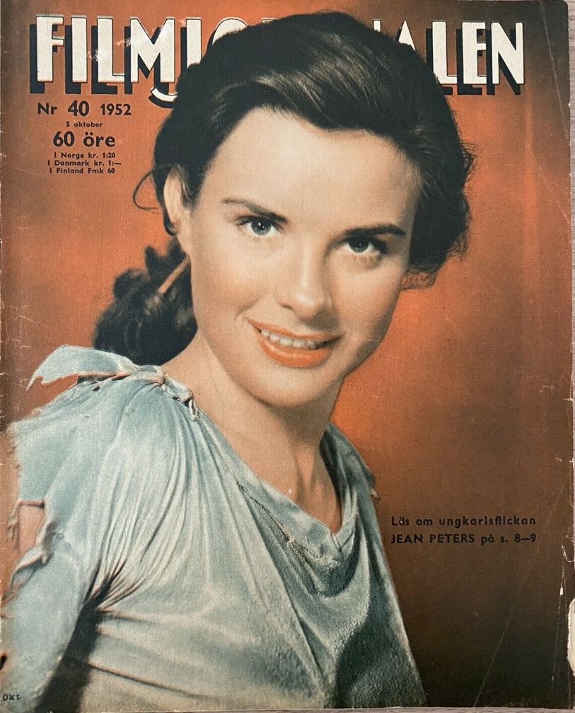 FILMJOURNALEN magazine side cover Issue 40 5 October 1952